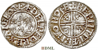Денарий, Англия, Æthelred II (978-1016), м.д. Rochetser, монетарий Brihtmær, North 770