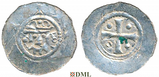 Денарий, Германия, Нижняя Лотарингия, Hermann (1059-1074), м.д. Jever, Dbg 597
