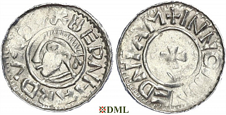 Денарий, Германия, Саксония, Bernhard I (973-1011), м.д. Luneburg, Dbg. 585