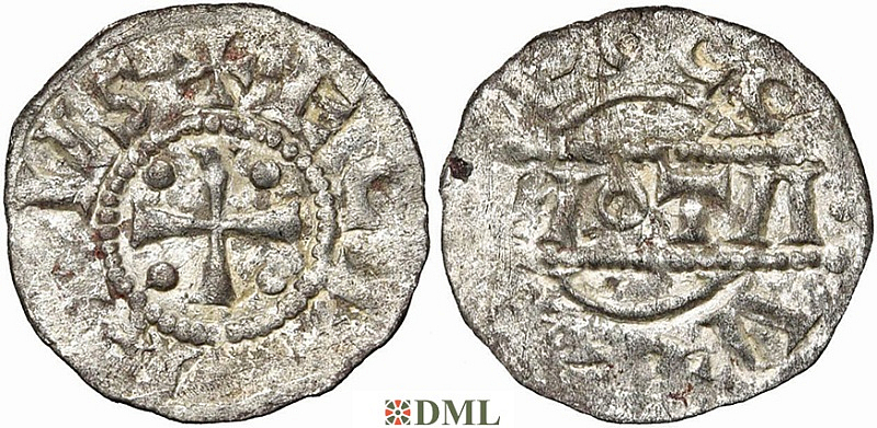 Денарий, Германия, Нижняя Лотарингия, Egbert I (1038-1050) м.д. Dokkum, Ilisch 2000, 21.17