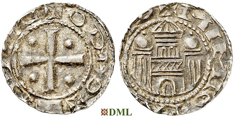 Денарий, Германия, Саксония, Anonymous bishop, м.д. Munster