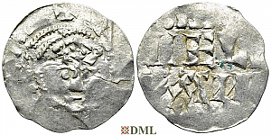 Денарий, Германия, Нижняя Лотарингия, Konrad II (1024-1039), м.д. Tiel, Ilisch 2000, 3.11