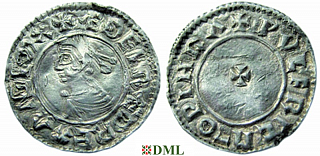 Денарий, Англия, Æthelred II (978-1016), м..д. Worcester, монетарий Wulfric, North 773