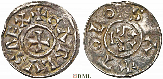 Денарий, Каролинги, Charles le Chauve (840-877), м.д. Aquitaine, Depeyrot 993B