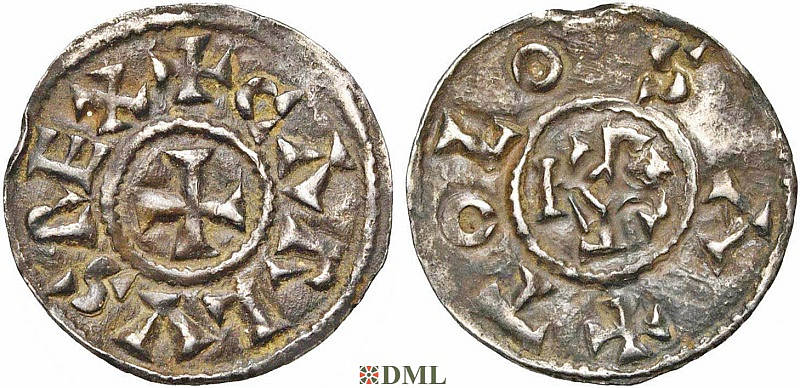Денарий, Каролинги, Charles le Chauve (840-877), м.д. Aquitaine, Depeyrot 993B