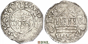 Денарий, Германия, Швабия, Eberhard I (1029-1047), м.д. Augsburg, Hahn 1976, 151b3