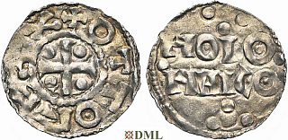 Денарий, Германия, Нижняя Лотарингия, Otto I (936-962), м.д. Huy, Ilisch 2014, 33.2