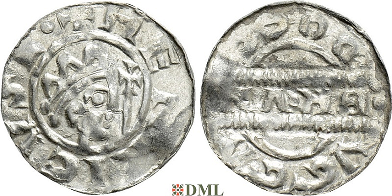 Денарий, Германия, Нижняя Лотарингия, Bruno III (1050-1057), м.д. Dokkum, Ilisch 2000, 21.19