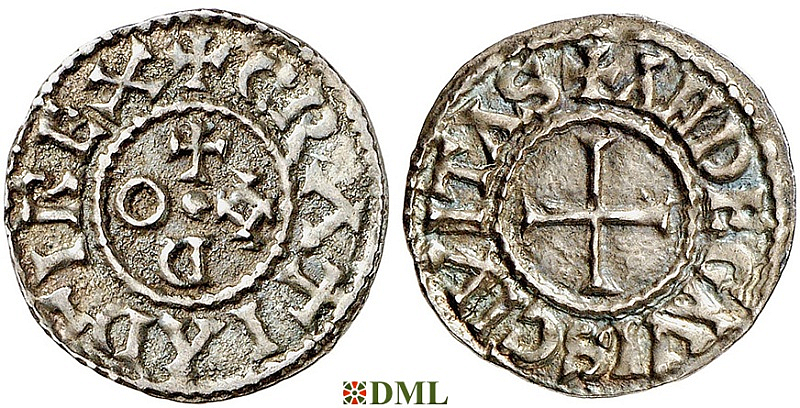 Денье, Каролинги, Eudes (887-898), м.д. Angers, Depeyrot 44