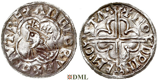 Денарий, Англия, Cnut (1016-1035), м.д. Stamford, монетарий Godwine, North 781
