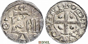Денарий, Германия, Саксония, Anonymous bishop, м.д. Soest, Dbg. 