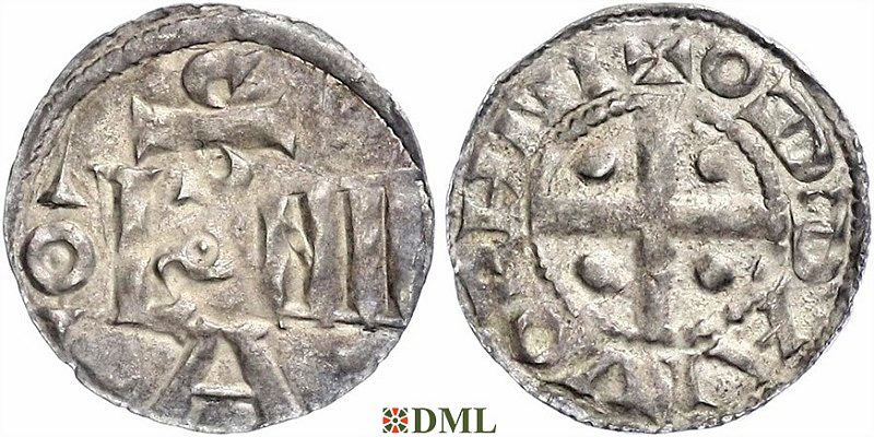 Денарий, Германия, Саксония, Anonymous bishop, м.д. Soest, Dbg. 