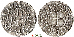 Денье, Каролинги, Charles le Chauve (840-877), м.д. Tours, Depeyrot 1040