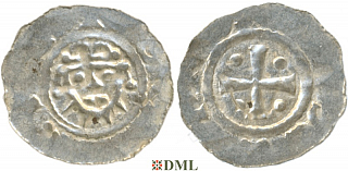 Денарий, Германия, Нижняя Лотарингия, Hermann (1059-1074), м.д. Jever, Dbg