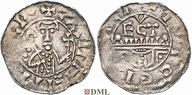 Денарий, Германия, Нижняя Лотарингия, B. Wilhelm (1054-1076), м.д. Utrecht, Ilisch 2000, 10.9