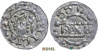 Денарий, Германия, Нижняя Лотарингия, Bruno III (1050-1057), м.д. Dokkum, Ilisch 2000, 21.19