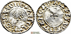 Денарий, Англия, Æthelred II (978-1016), м.д. Winchester, монетарий ?, North 777