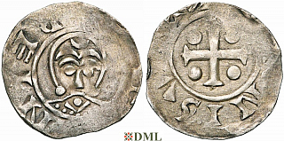 Денарий, Германия, Нижняя Лотарингия, Bernold (1046-1054), м.д. Deventer, Ilisch 2000, 1.13-1.15
