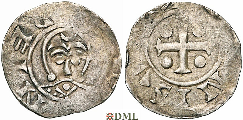 Денарий, Германия, Нижняя Лотарингия, Bernold (1046-1054), м.д. Deventer, Ilisch 2000, 1.13-1.15