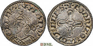 Денарий, Англия, Harold I (1035-1040), м.д. Colchester, монетарий Godric, North 802