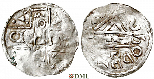 Денарий, Германия, Бавария, B. Hartwig (1009-1023) или EB. Gunther (1024-1025), м.д. Salzburg