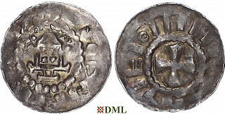 Денарий, Германия, Саксония, Anonymous bishop, м.д. Magdeburg, Dbg. 1330