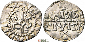 Денарий, Каролинги, Raoul (923-936), м.д. Paris
