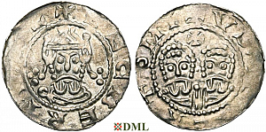 Денарий, Германия, Нижняя Лотарингия, Egbert II (1068-1090), м.д. Stavoren, Ilisch 2000, 22.1
