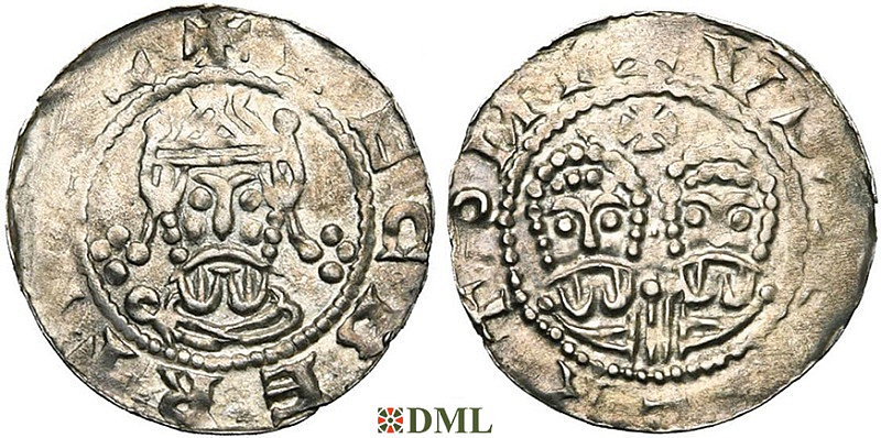 Денарий, Германия, Нижняя Лотарингия, Egbert II (1068-1090), м.д. Stavoren, Ilisch 2000, 22.1