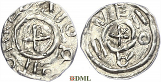 Денарий, Италия, Otto I (962-973), м.д. Verona, Biaggi 2956