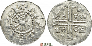 Денарий, Германия, Нижняя Лотарингия, Gf. Hermann (1020-1051), м.д. Emden, Dbg. 772