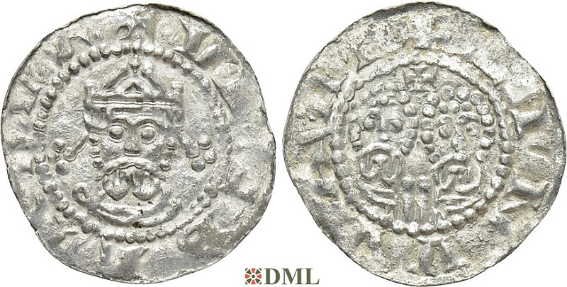Денарий, Германия, Нижняя Лотарингия, Egbert II (1068-1090), м.д. Leeuwarden, Ilisch 2000, 22.10