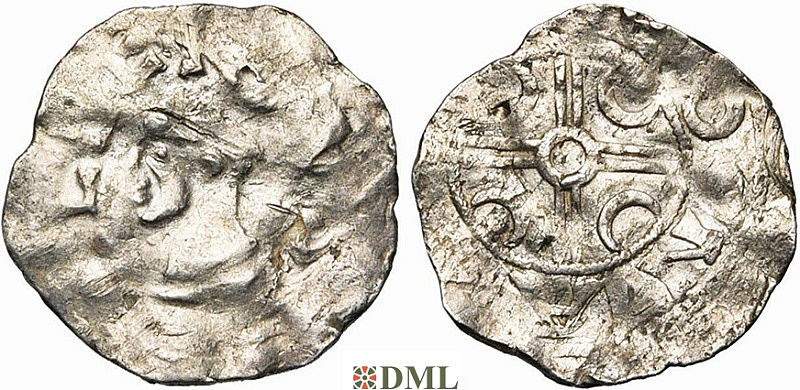 Денарий, Германия, Нижняя Лотарингия, Albert II (1031-1063), м.д. Dinant, Ilisch 2014, 30.7