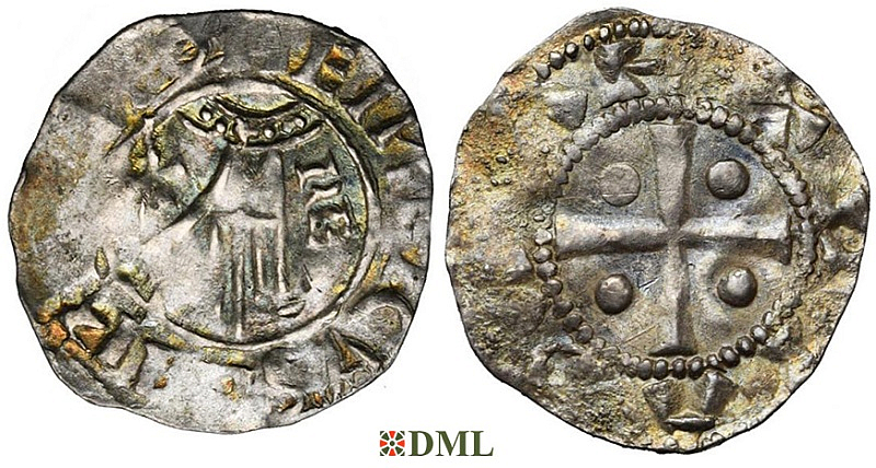 Денарий, Германия, Нижняя Лотарингия, Heinrich II (1002-1024), м.д. Deventer, Ilisch 2000, 1.8