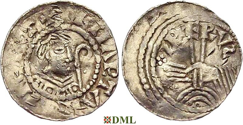 Денарий, Германия, Верхняя Лотарингия, Eberhard (1047-1066), м.д. Trier, Dbg. 473