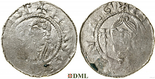 Денарий, Германия, Саксония, Anonymous bishop, м.д. Gittelde, Dbg. 1222