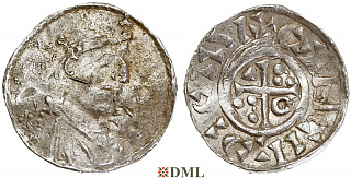Денарий, Германия, Бавария, Konrad II (1025-1039), м.д. Regensburg, Hahn 1976, 33.4