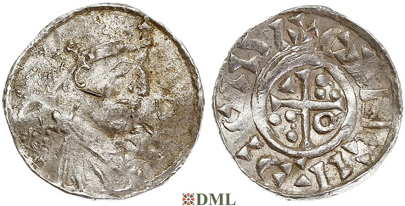 Денарий, Германия, Бавария, Konrad II (1025-1039), м.д. Regensburg, Hahn 1976, 33.4