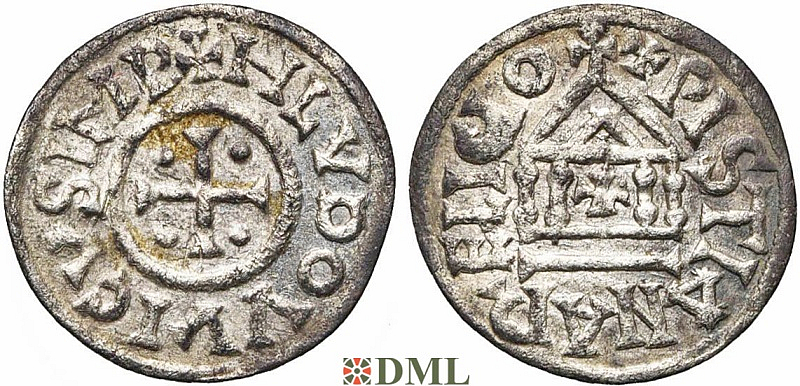 Денарий, Каролинги, Louis le Pieux (814-840)