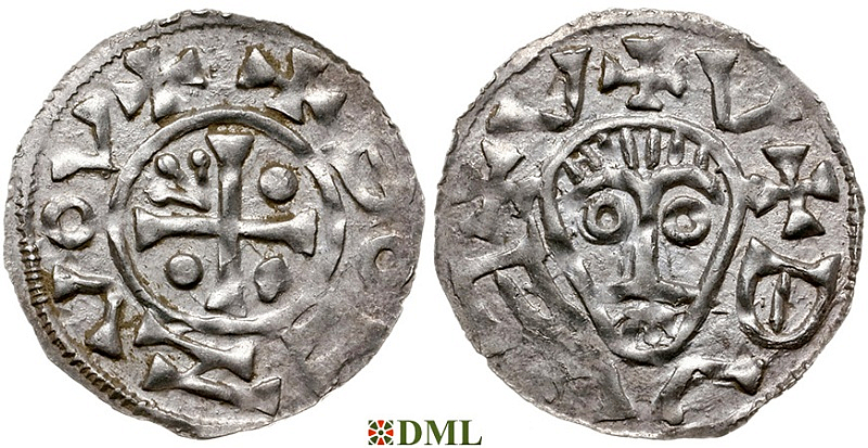 Денарий, Чехия, Boleslav II (972/973-999), м.д. Prague, Šmerda 1996, 16a