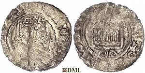 Денарий, Германия, Бавария, Heinrich IV (1084-1106), м.д. Regensburg, Hahn 1976, 60