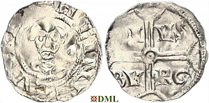 Денарий, Германия, Нижняя Лотарингия, Heinrich III (1039-1046), м.д. Duisburg, Dbg. 315
