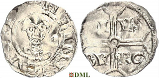Денарий, Германия, Нижняя Лотарингия, Heinrich III (1039-1046), м.д. Duisburg, Dbg. 315