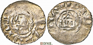 Денарий, Германия, Швабия, Werner II (1065-1077), м.д. Strassburg, Dbg. 1797