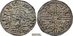 Денарий, Англия, Harold I (1035-1040), м.д. Southampton, монетарий Ælfwine, North 803