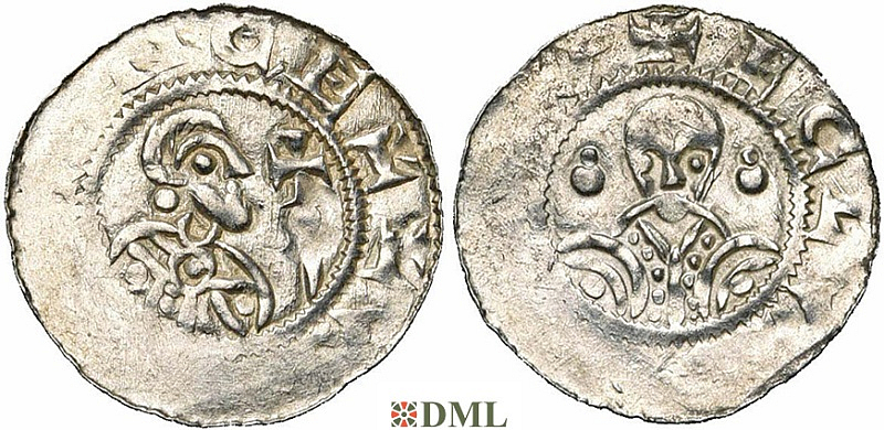 Денарий, Германия, Нижняя Лотарингия, B. Willem (1054-1076), м.д. Utrecht, м.д. Utrecht, Ilisch 2000, 10.16