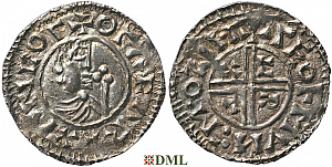 Денарий, Швеция, Olaf Skötkonung (995-1021), м.д. Sigtuna, Malmer -:-
