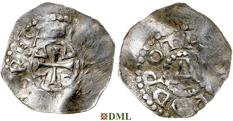 Денарий, Германия, Верхняя Лотарингия, Poppo (1016-1047), м.д. Trier, Dbg. 466