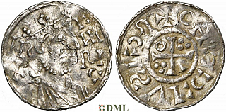 Денарий, Германия, Бавария, K. Heinrich II (1014-1024), м.д. Regensburg, Hahn 1976, 29b3