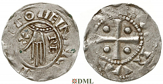 Денарий, Германия, Нижняя Лотарингия, Heinrich II (1002-1024), м.д. Deventer, Ilisch 2000, 1.8